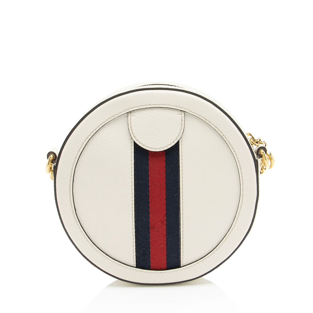 Gucci Leather Ophidia Round Mini Shoulder Bag