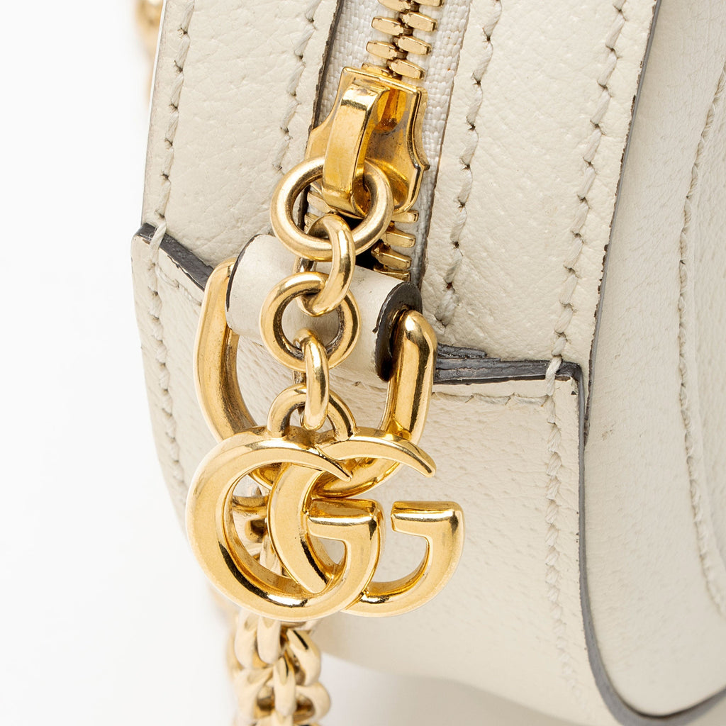Gucci Leather Ophidia Round Mini Shoulder Bag