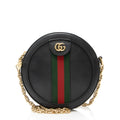 Gucci Leather Ophidia Round Mini Shoulder Bag