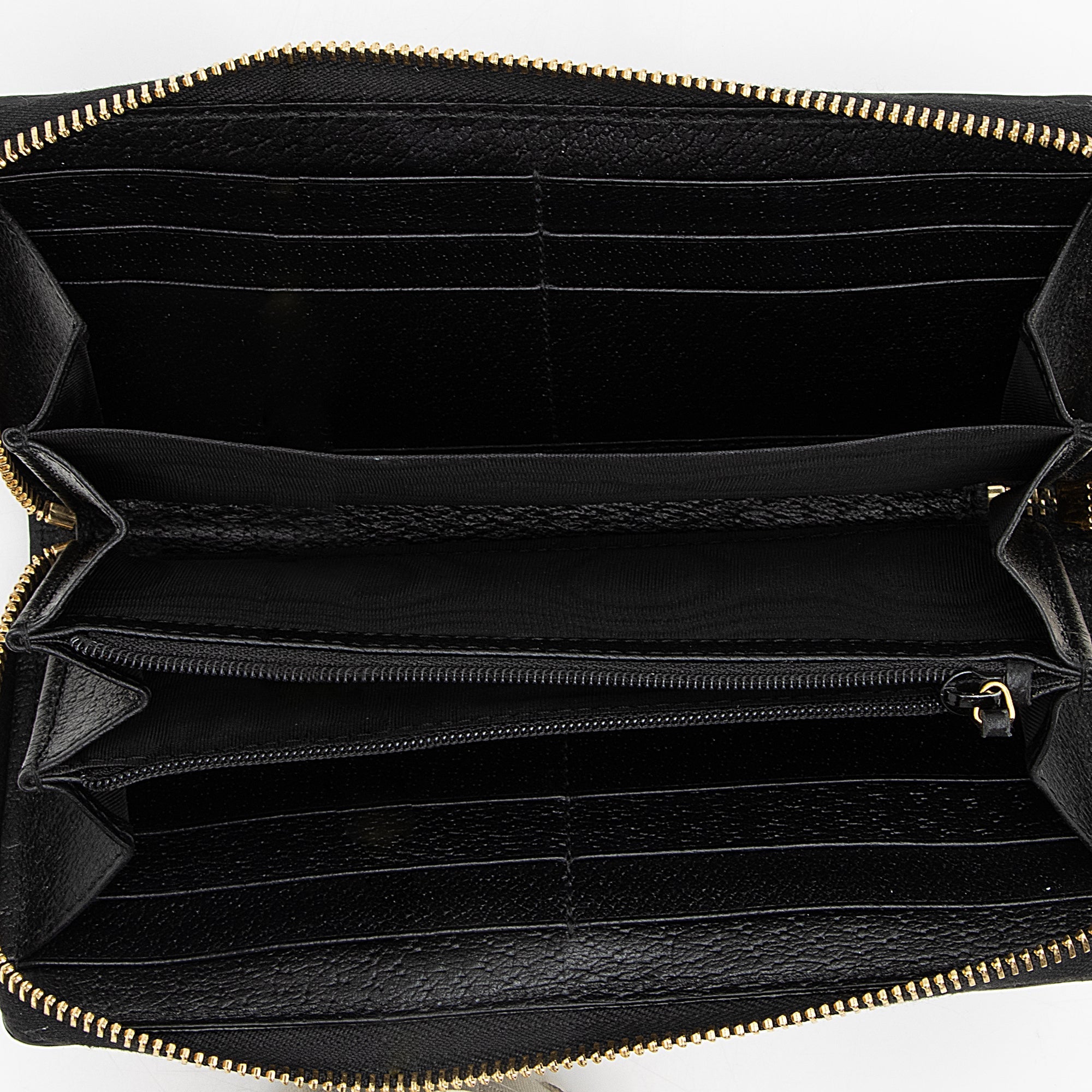 Gucci Leather Ophidia Zip Around Wallet (SHF-22953)