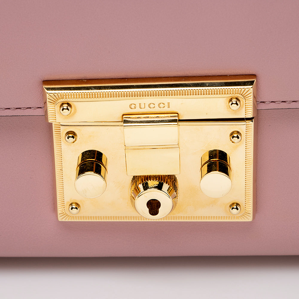 Gucci Leather Padlock Medium Shoulder Bag (SHF-21895)