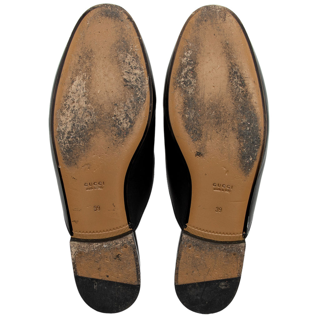 Gucci Leather Princetown Mules - Size 9 / 39 (SHF-J82BE6)