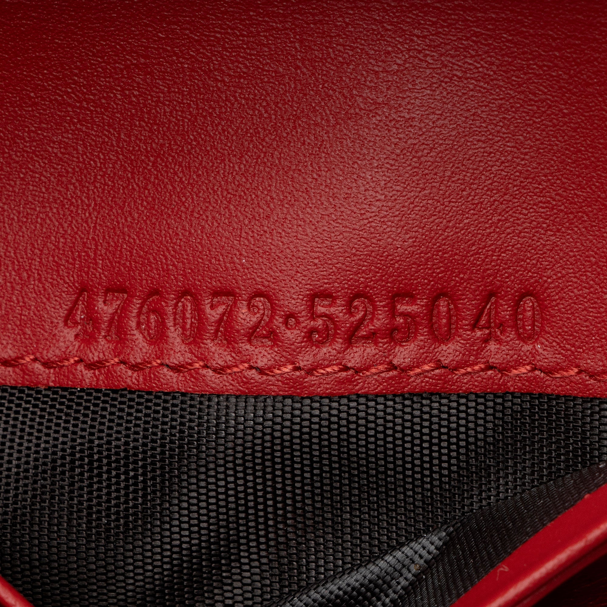 Gucci Leather QueLB Margaret Bee Card Case