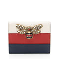 Gucci Leather QueLB Margaret Bee Card Case