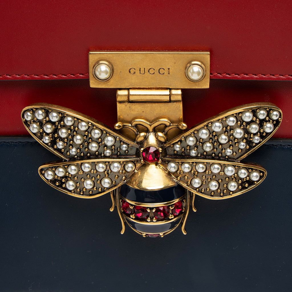 Gucci Leather Queen Margaret Top Handle (SHF-oBE2Ol)