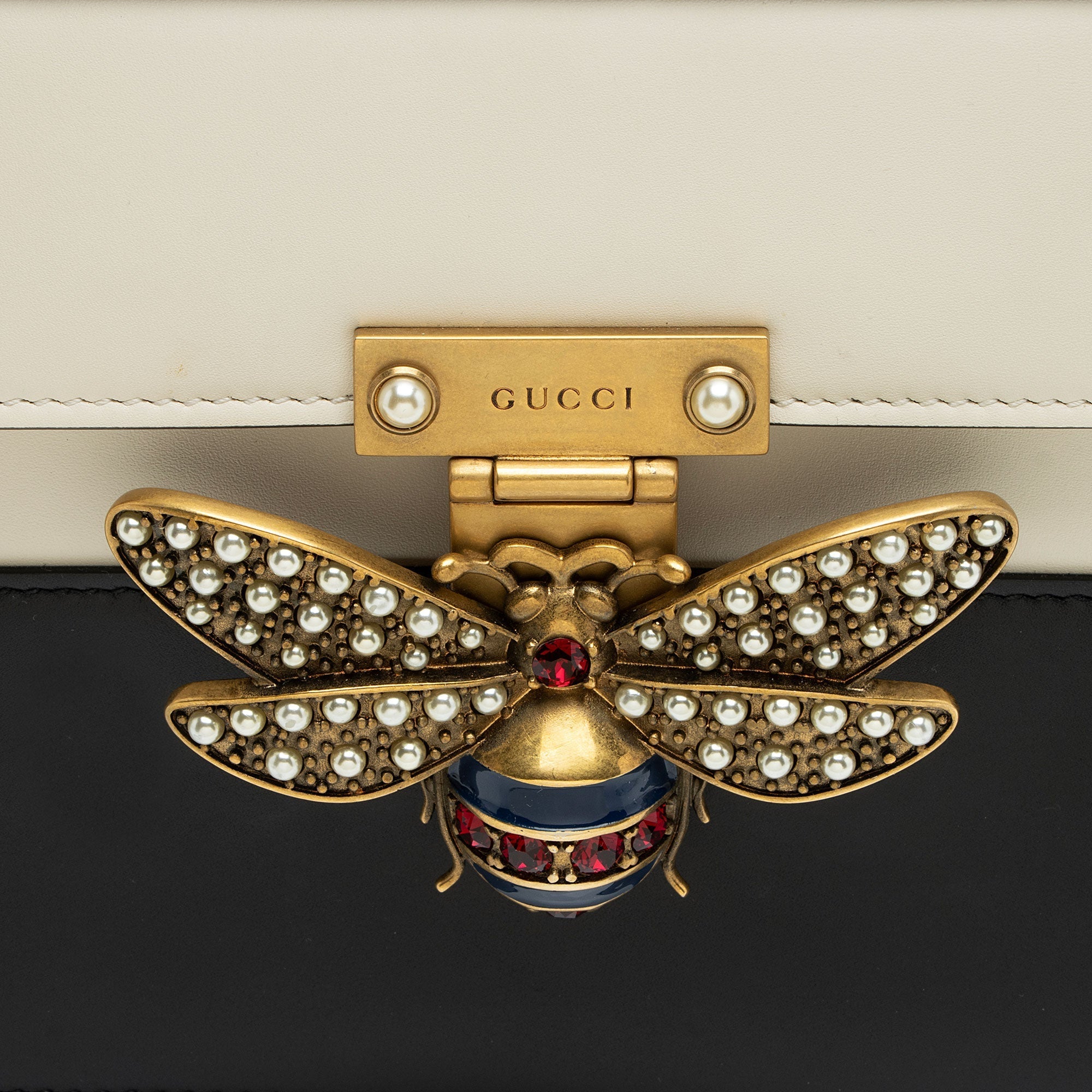 Gucci Leather QueLB Margaret Top Handle
