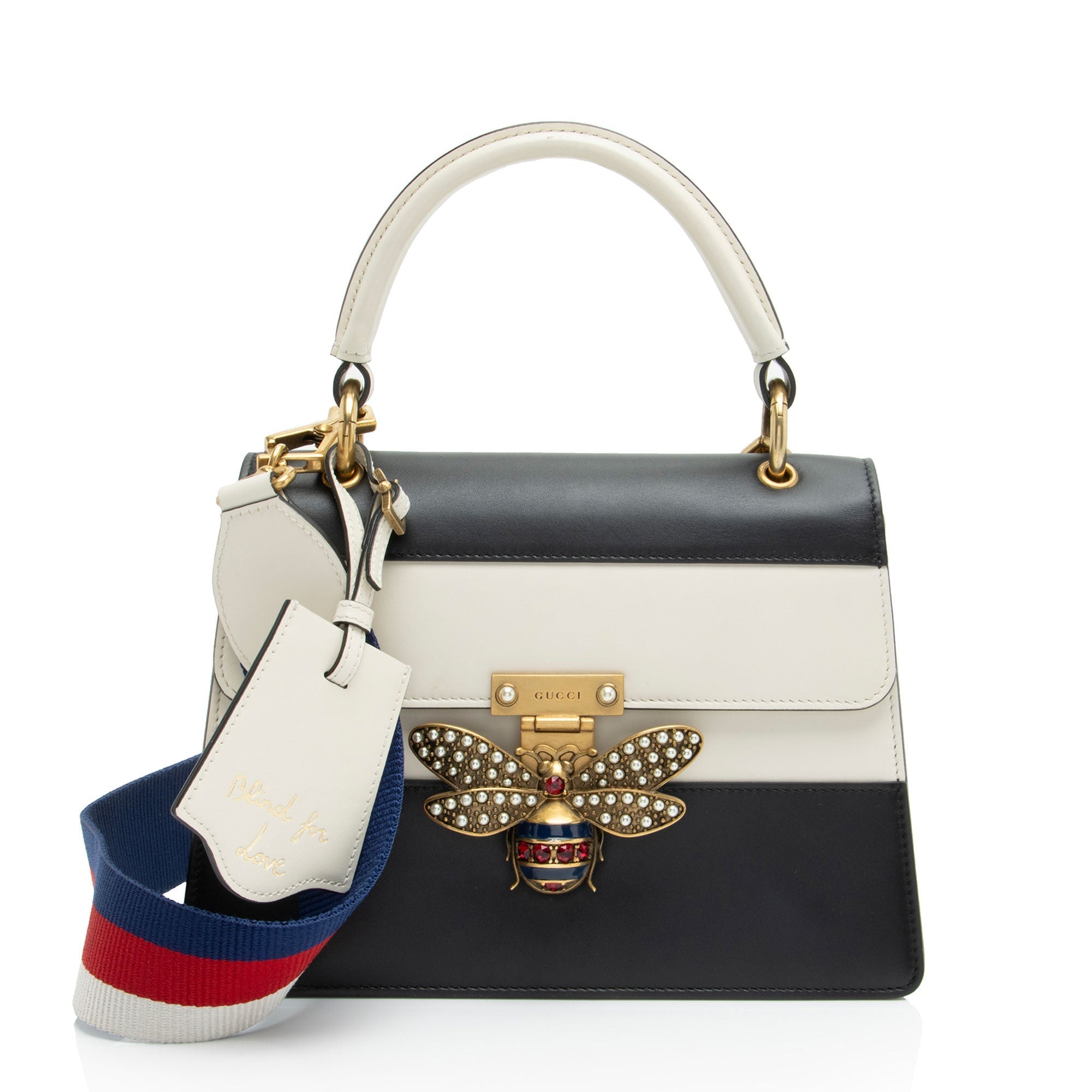 Gucci Leather QueLB Margaret Top Handle