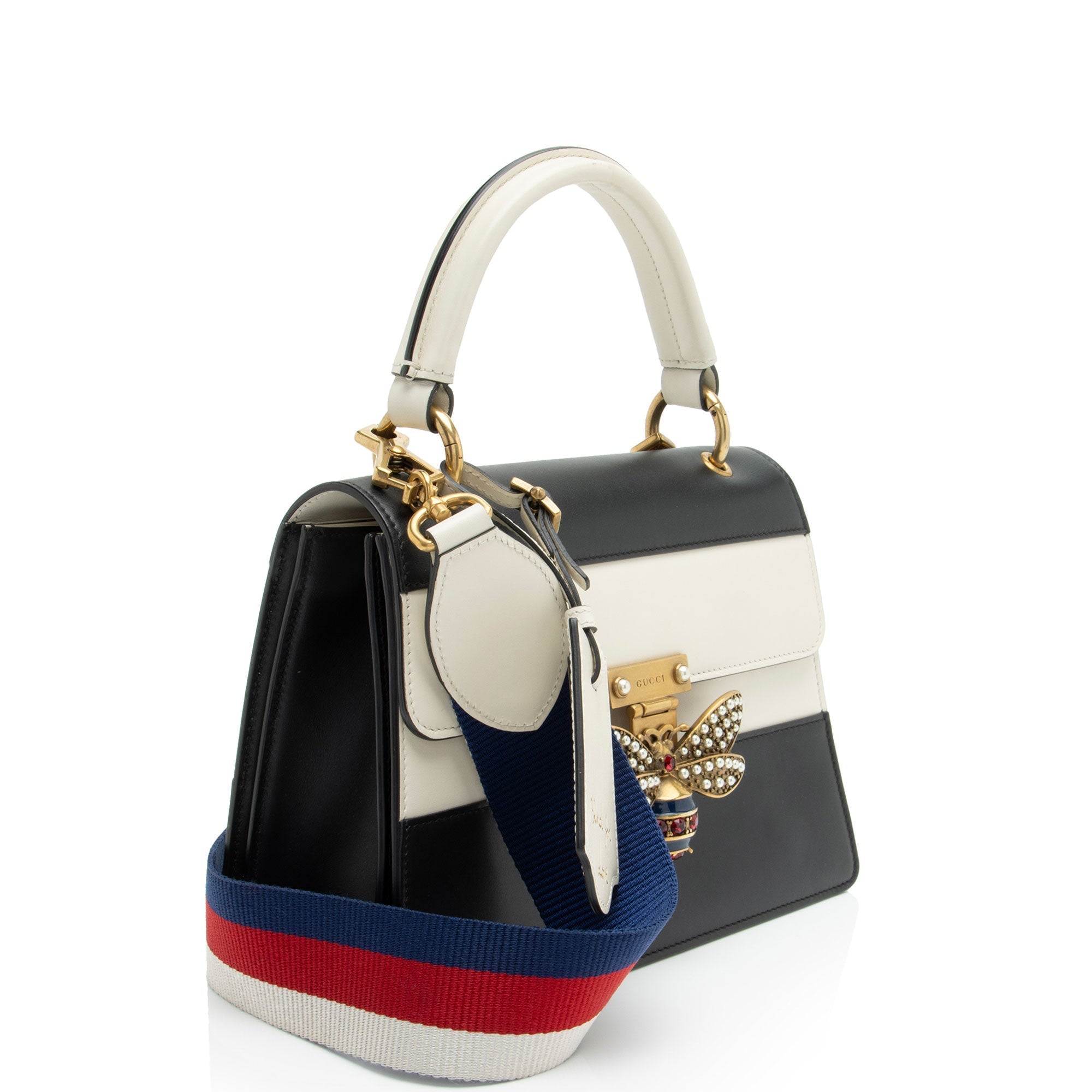 Gucci Leather QueLB Margaret Top Handle