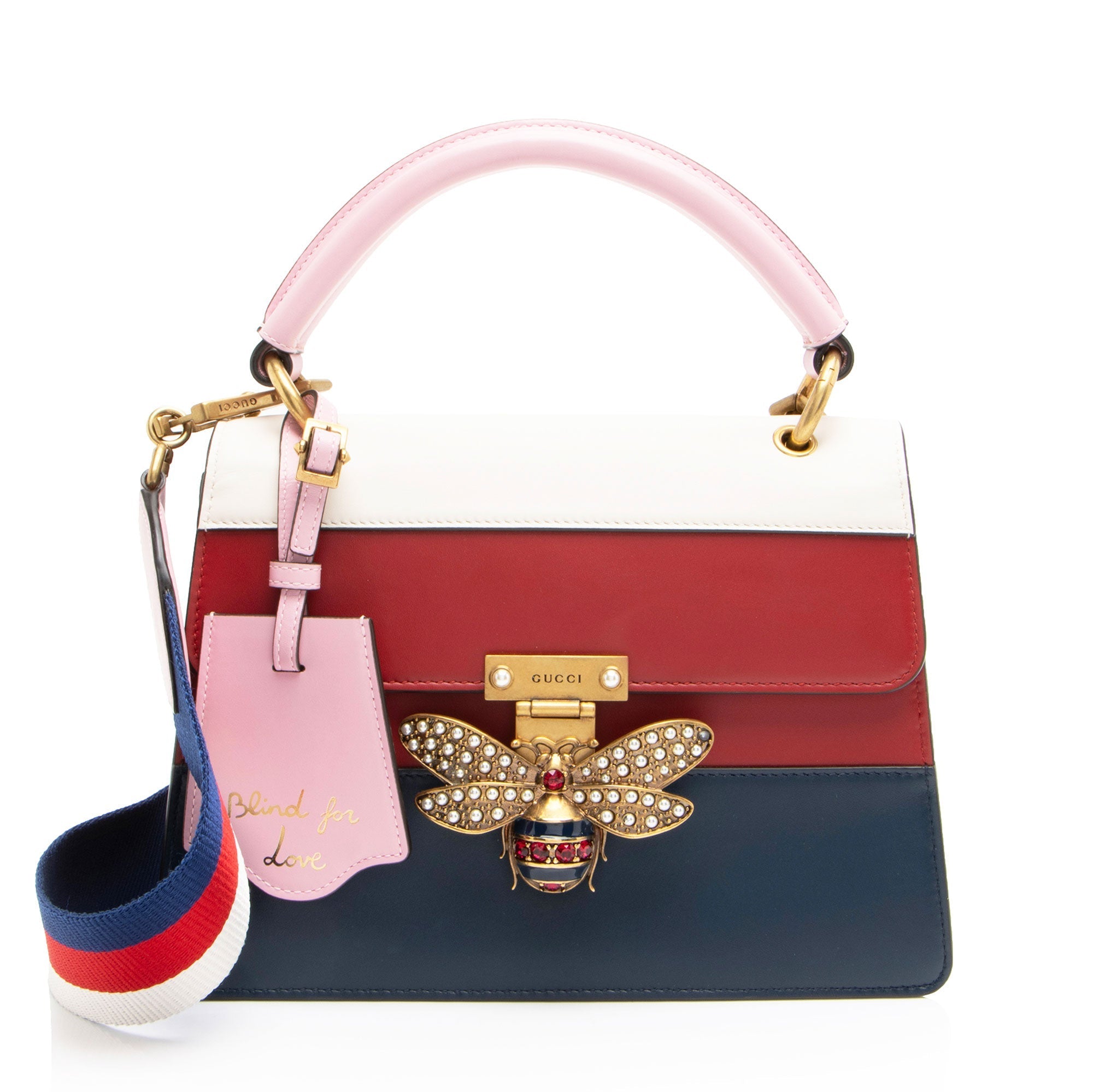 Gucci Leather QueLB Margaret Top Handle