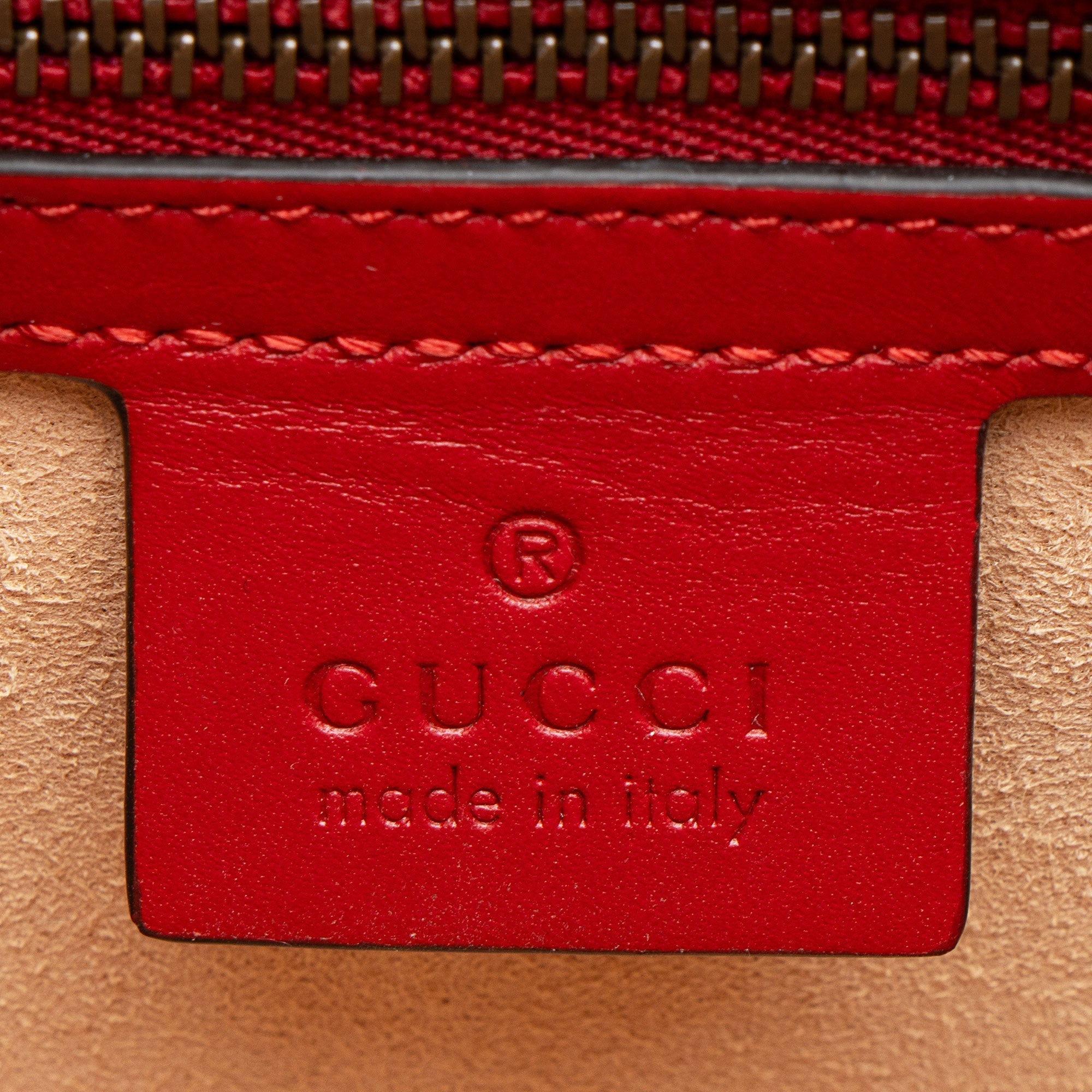 Gucci Leather QueLB Margaret Top Handle