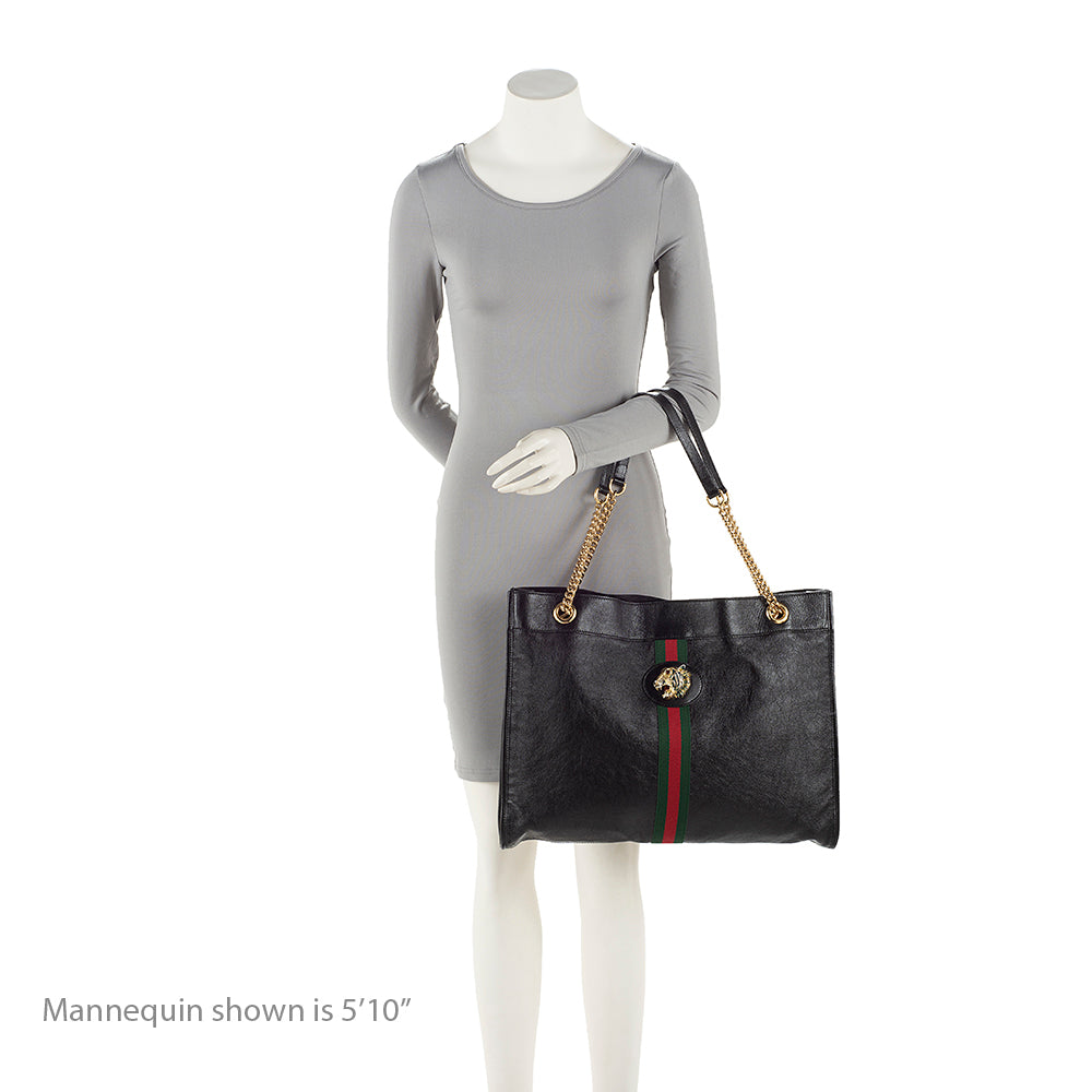 Gucci Leather Rajah Large Tote (SHF-mZ5Dai)