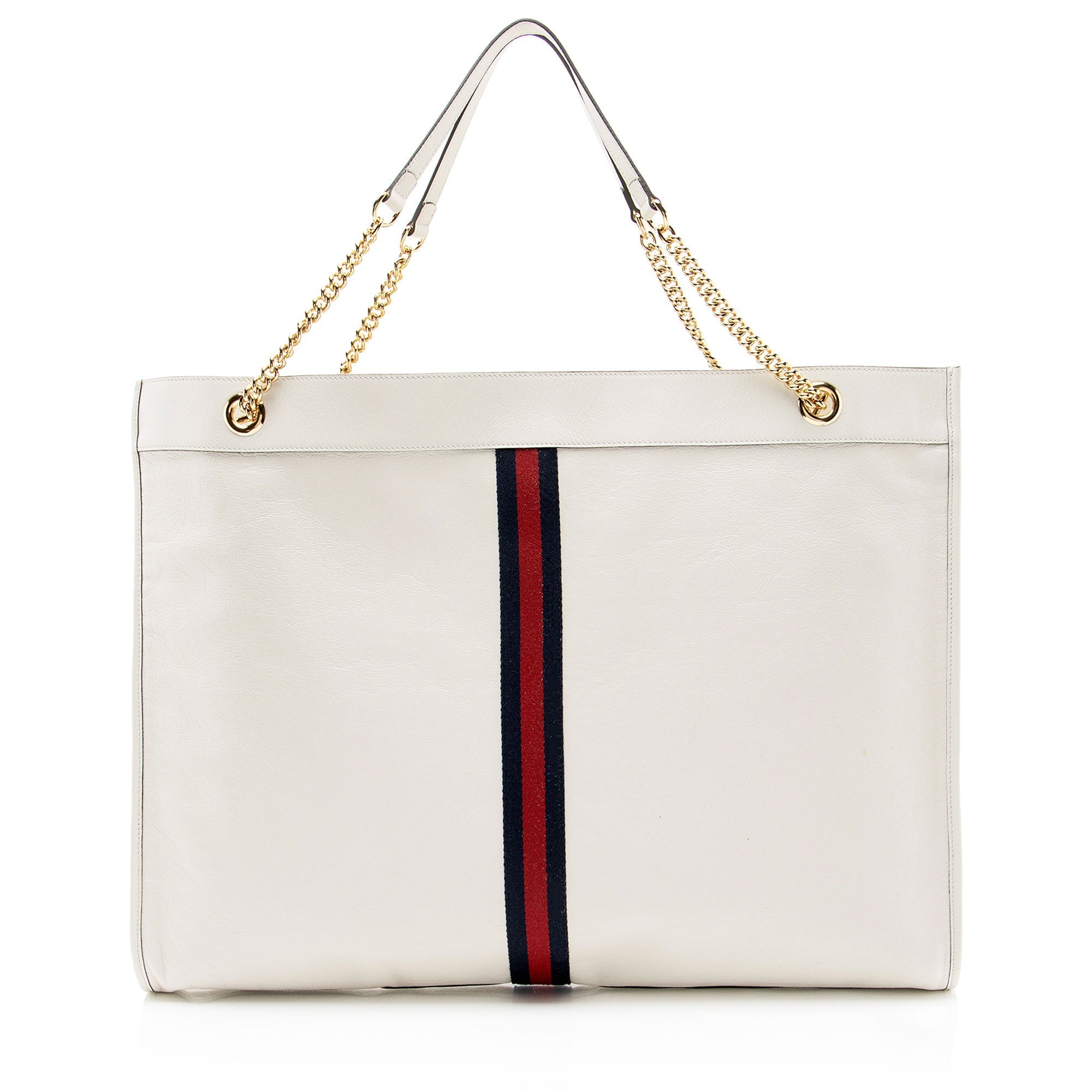 Gucci Leather Rajah Maxi Tote (SHF-rKkXgP)