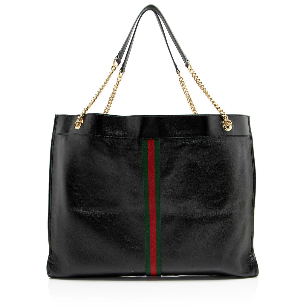 Gucci Leather Rajah Maxi Tote