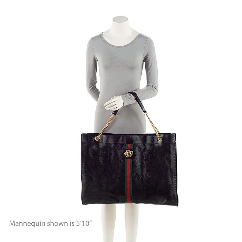 Gucci Leather Rajah Maxi Tote