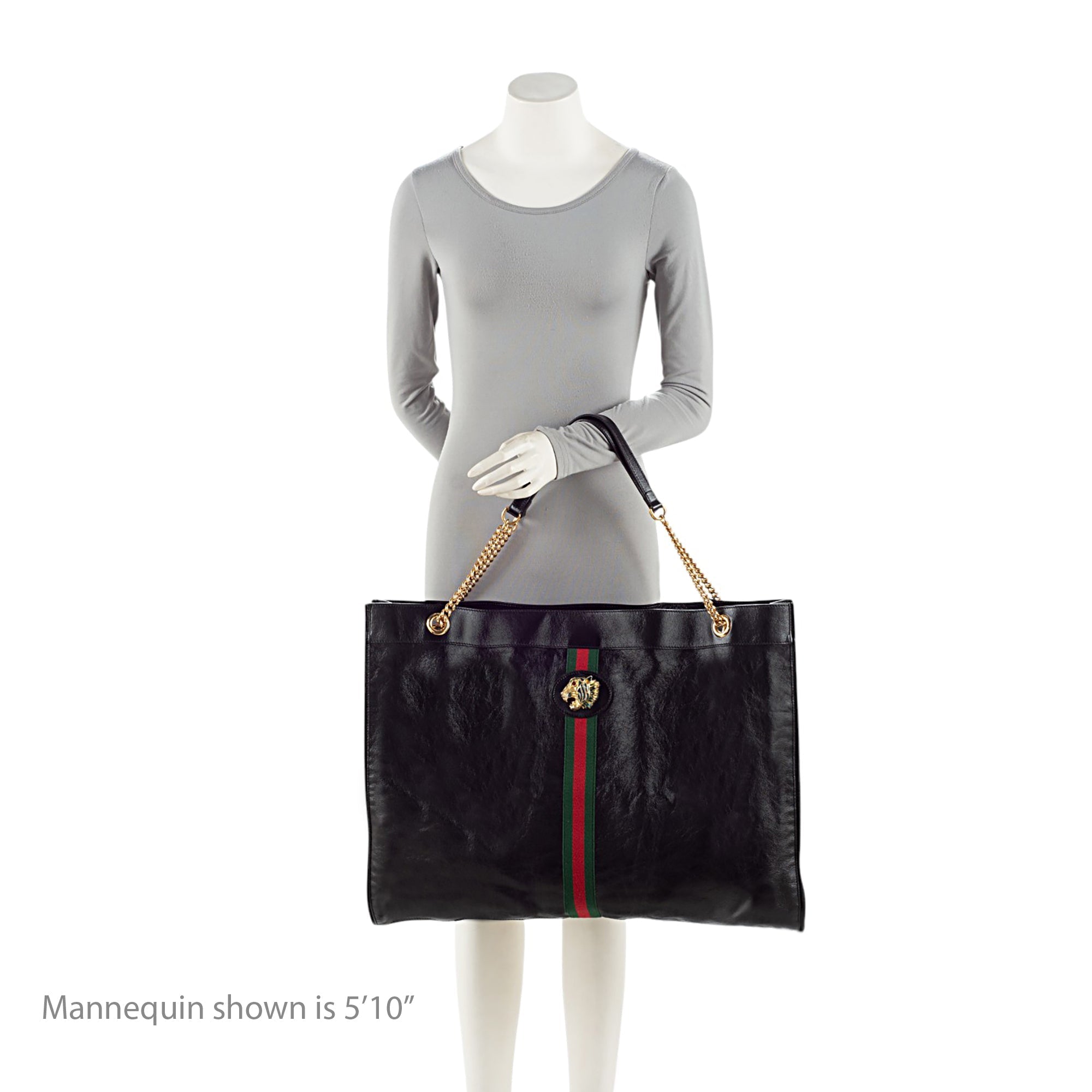 Gucci Leather Rajah Maxi Tote