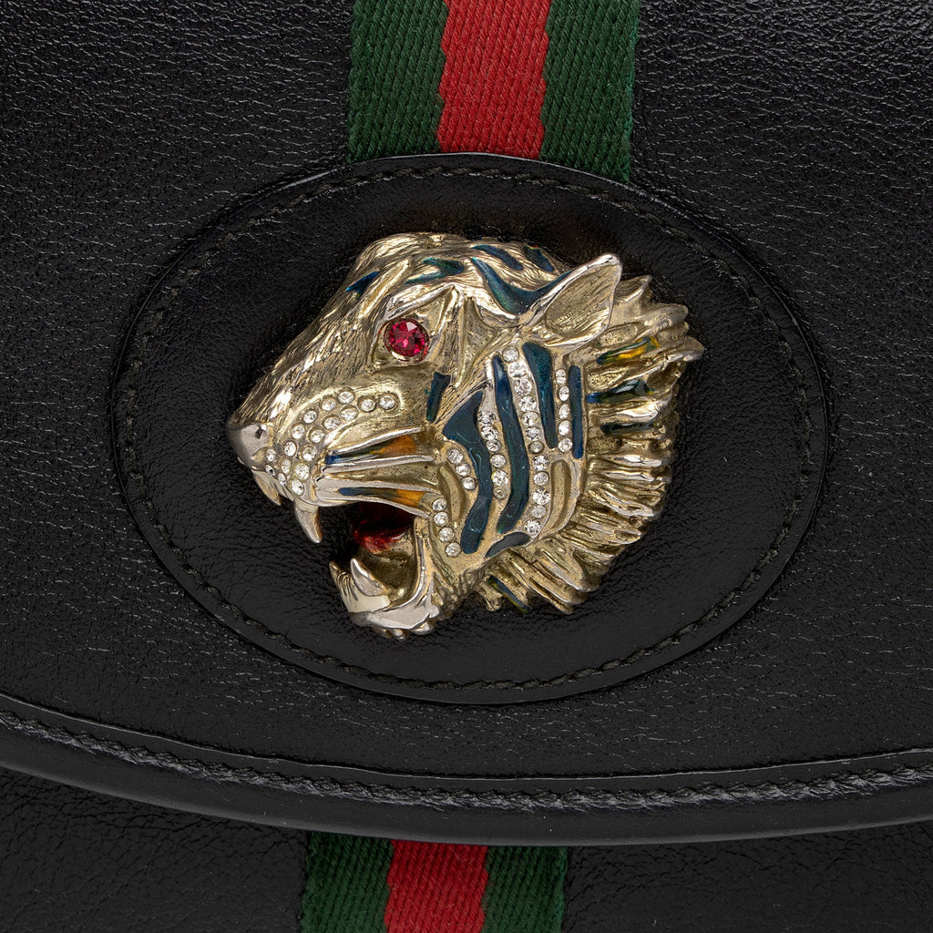 Gucci Leather Rajah Small Shoulder Bag (SHF-T9JpnW)