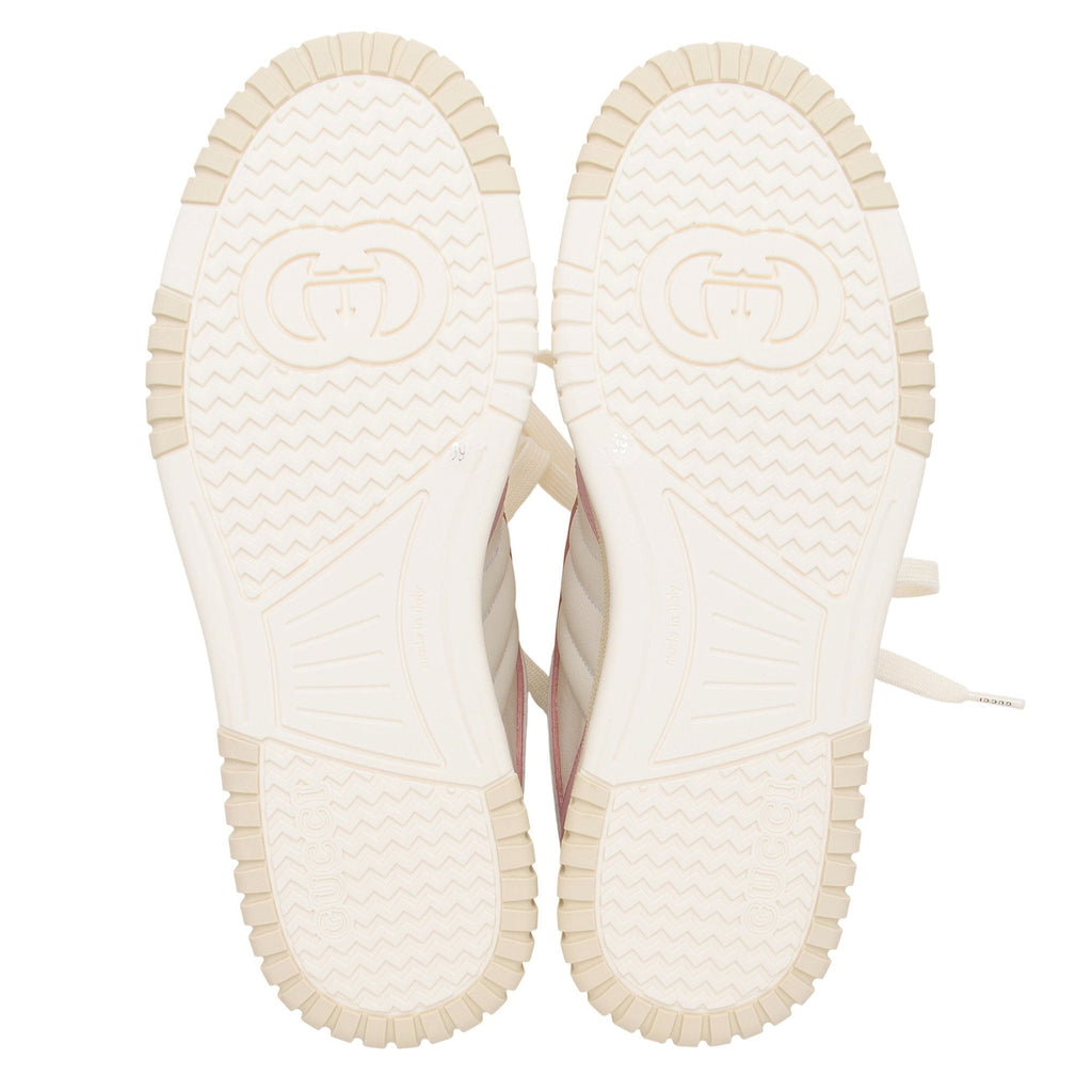 Gucci Leather Re-Web Low Top Sneakers - Size 9 / 39