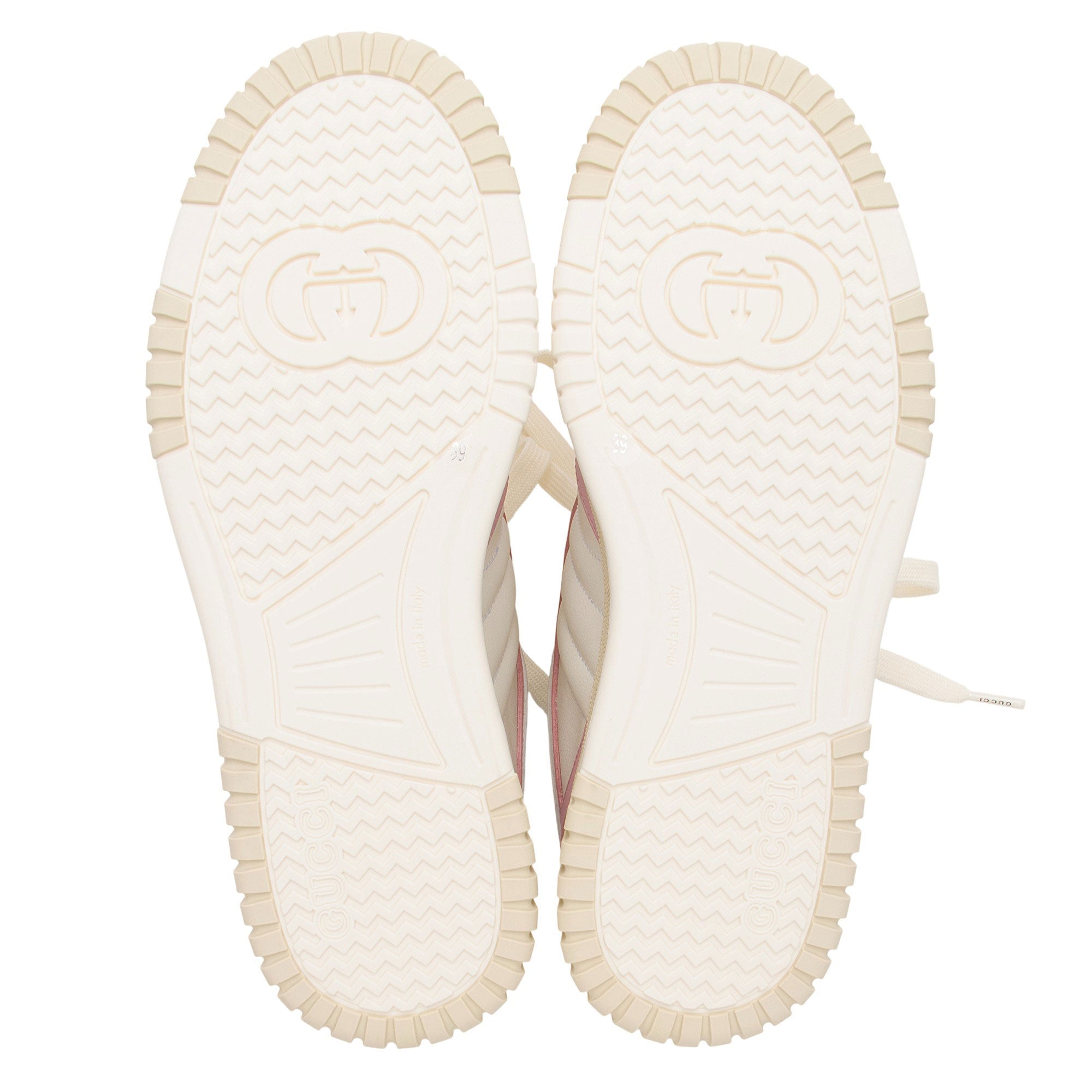 Gucci Leather Re-Web Low Top Sneakers - Size 9 / 39