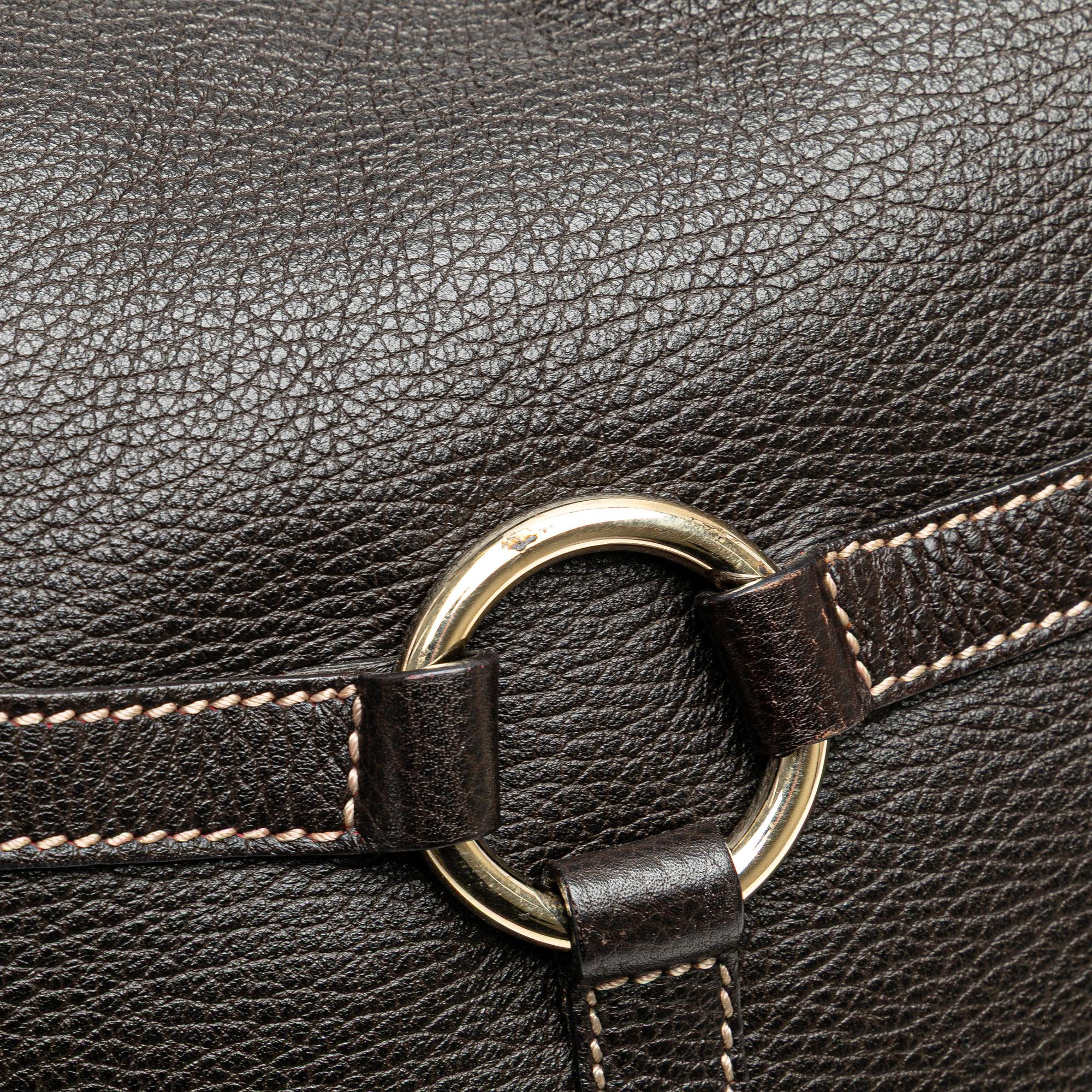 Gucci Leather Reins Hobo Bag