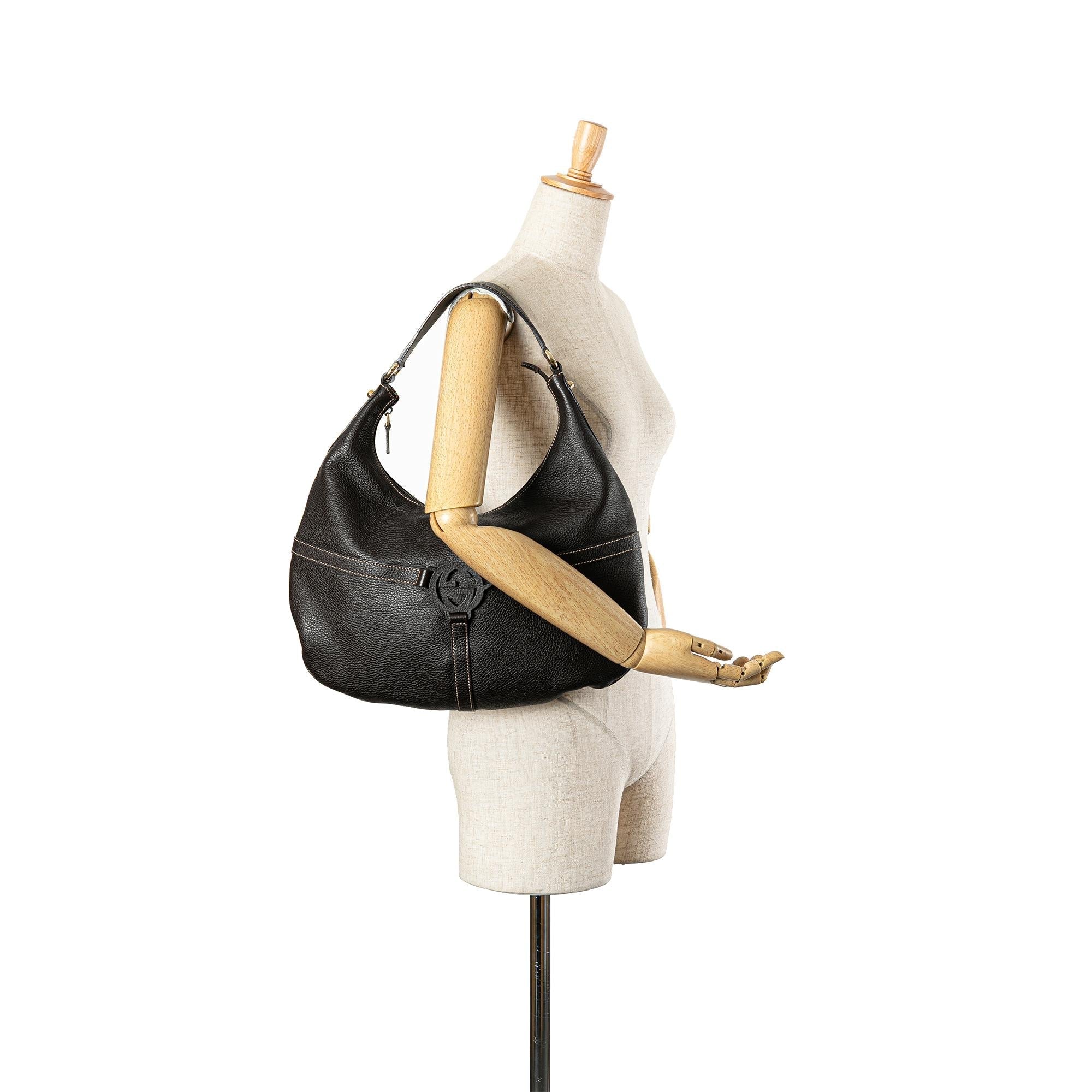 Gucci Leather Reins Hobo Bag