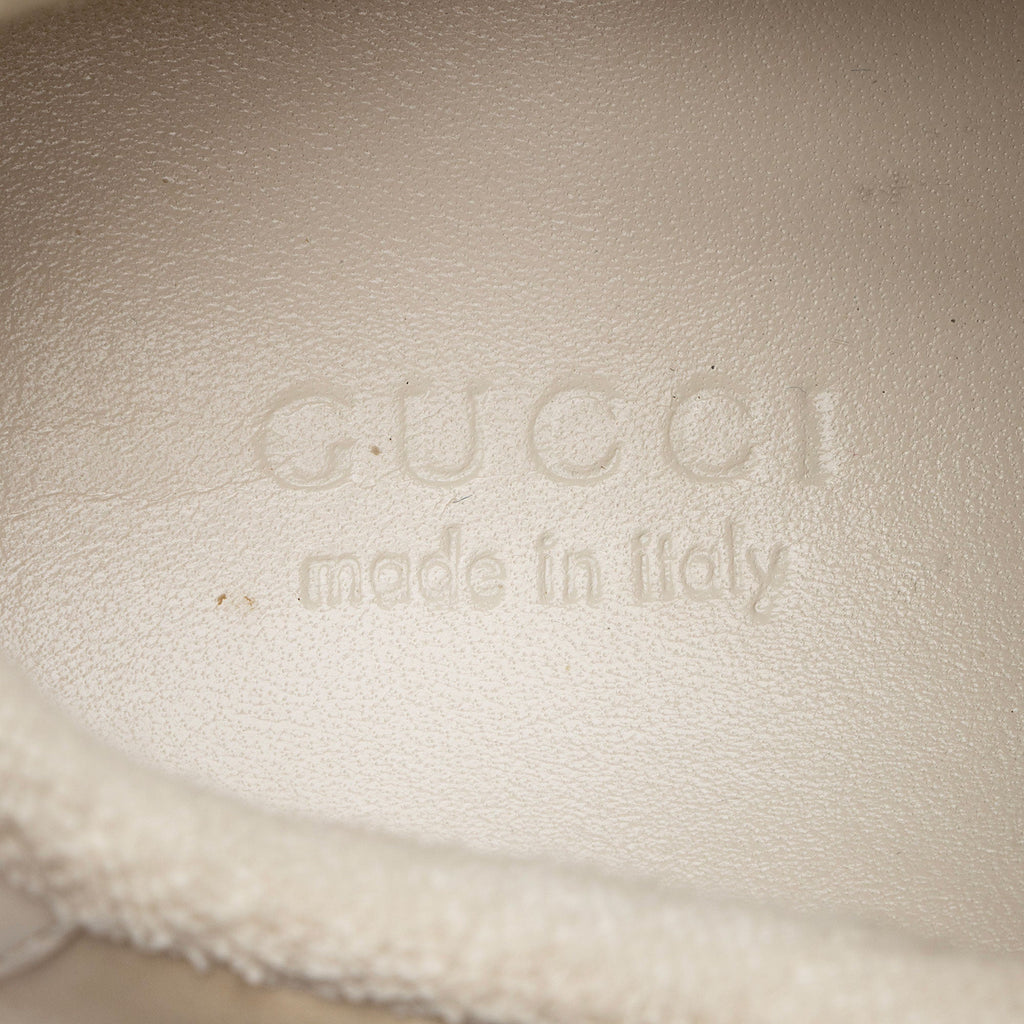 Gucci Leather Web Screener Sneakers - Size 5.5 / 35.5