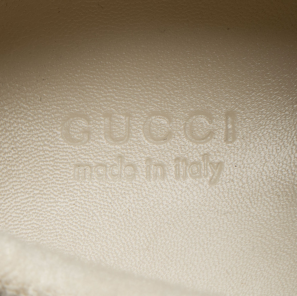 Gucci Leather Web Screener Sneakers - Size 8 / 38