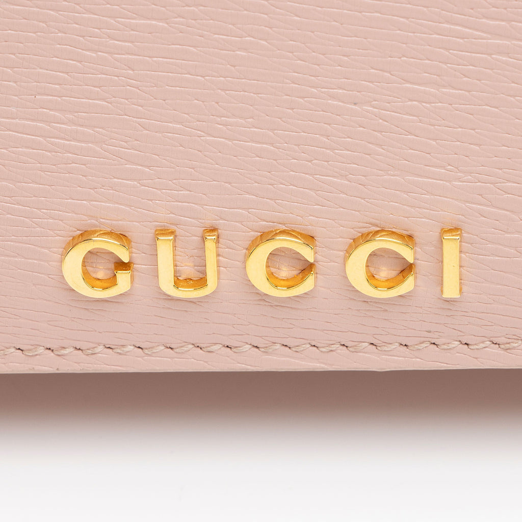 Gucci Leather Script Wallet on Chain