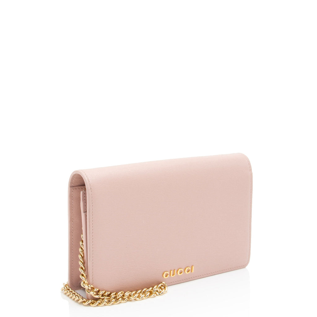 Gucci Leather Script Wallet on Chain
