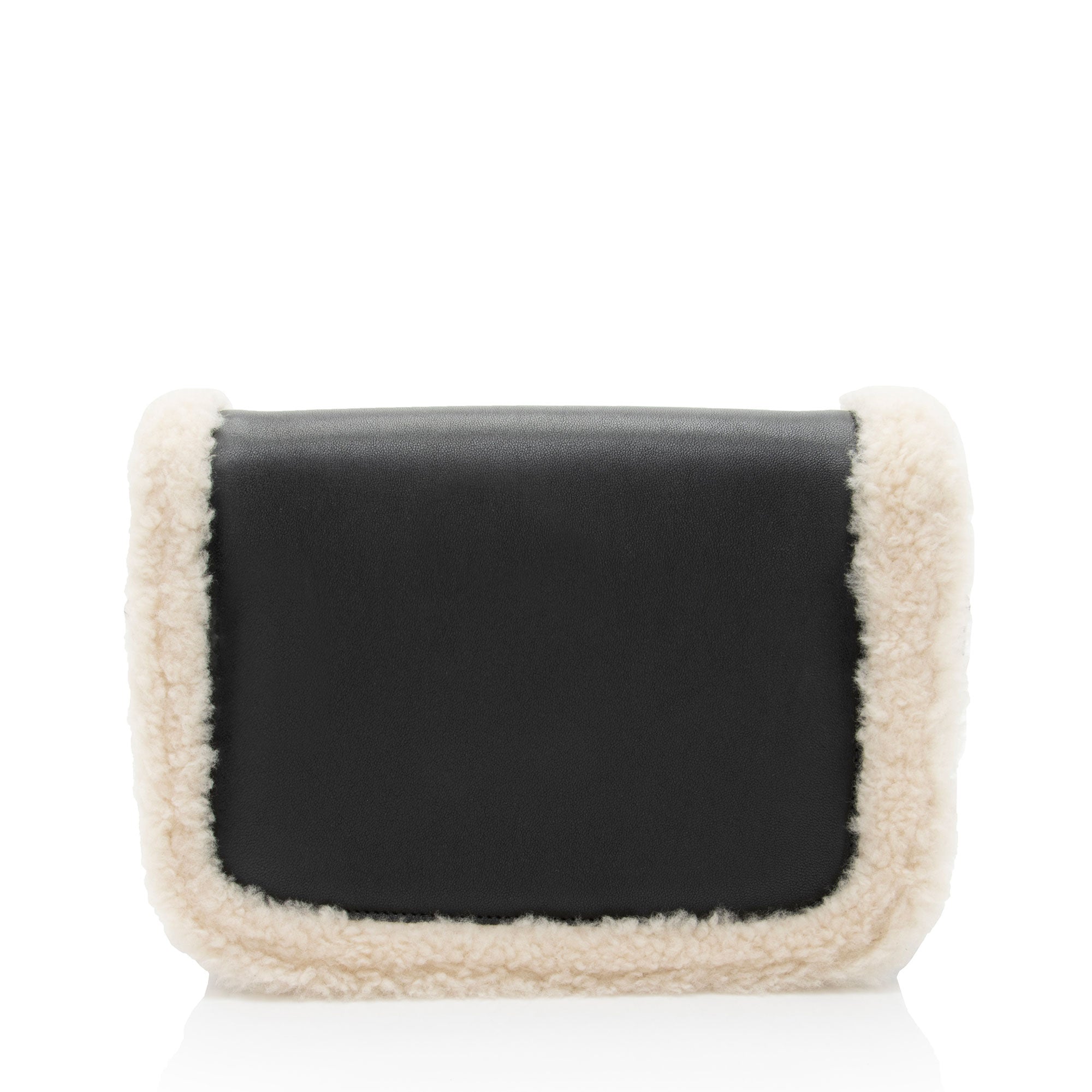 Gucci Leather Shearling Horsebit 1955 Small Bag