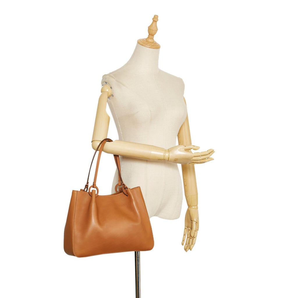 Gucci Leather Shopper Tote Bag (SHG-37110)