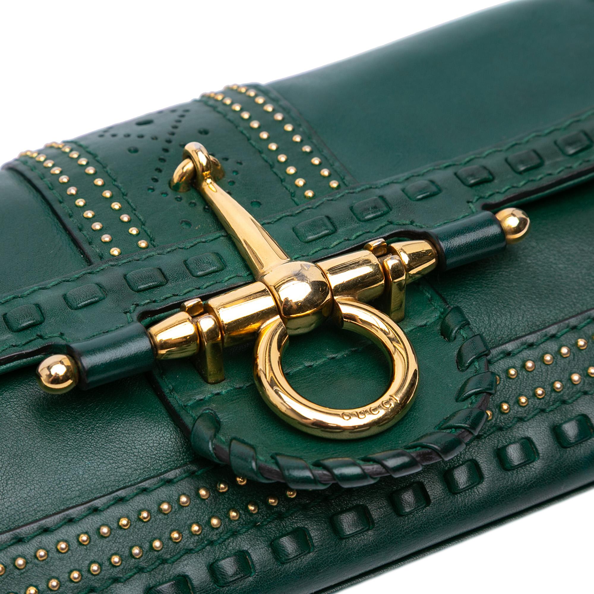 Gucci Leather Snaffle Bit Chain Shoulder Bag