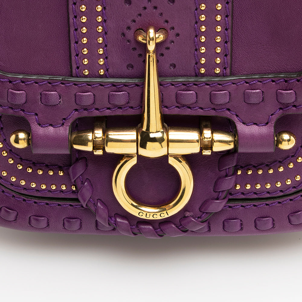 Gucci Leather Snaffle Bit Small Shoulder Bag (SHF-20362)