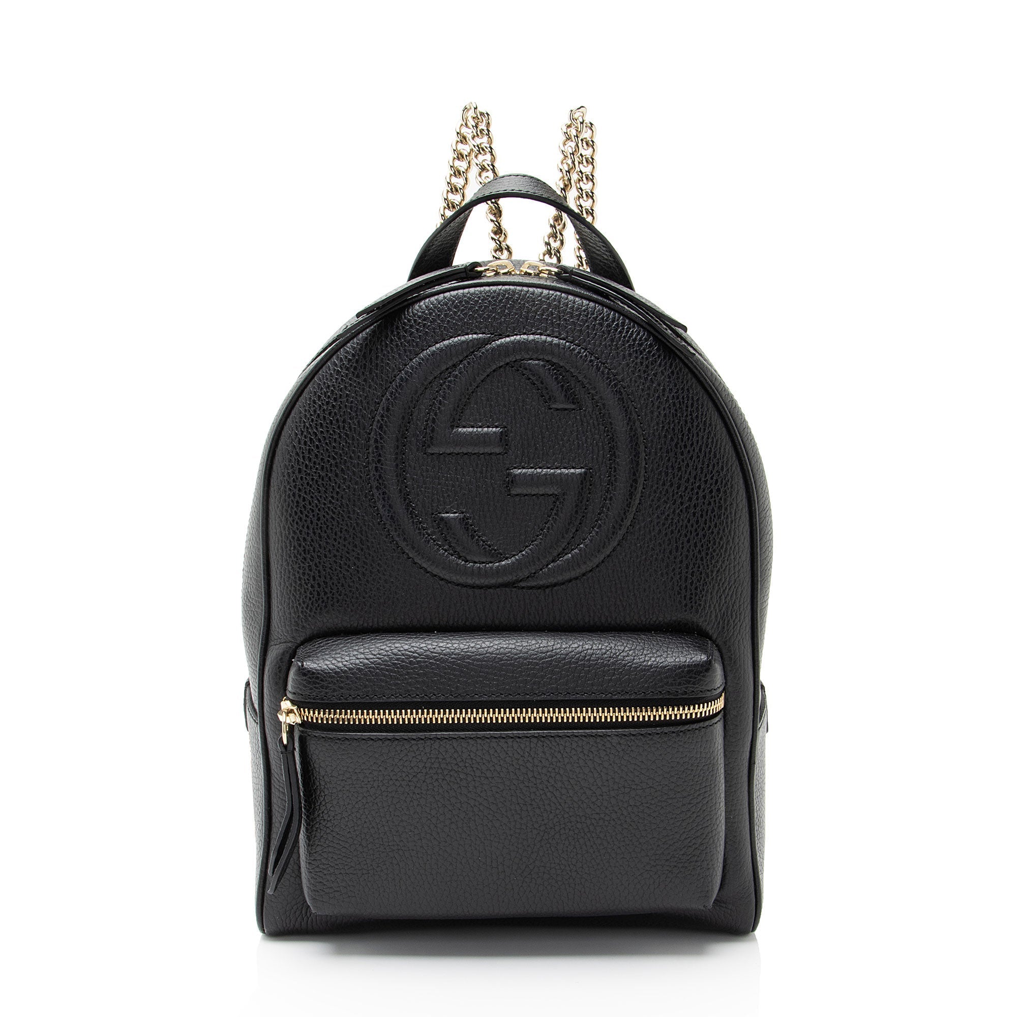 Gucci Leather Soho Chain Backpack