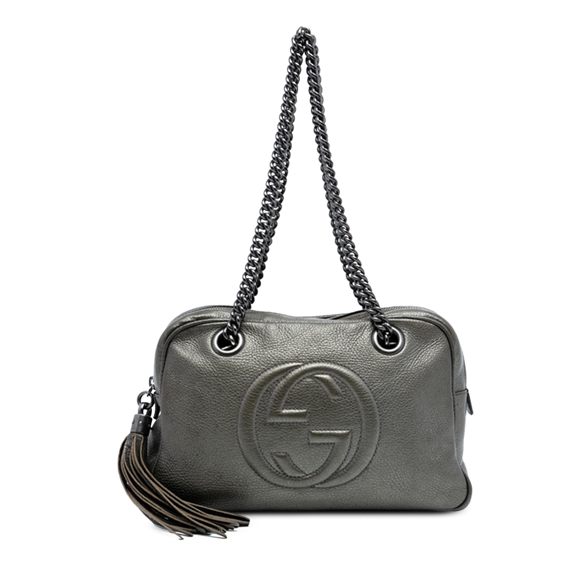 Gucci Leather Soho Chain Zip Shoulder Bag