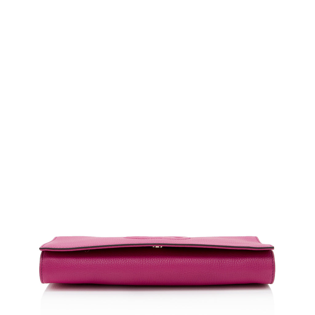Gucci Leather Soho Clutch (SHF-WphwoI)