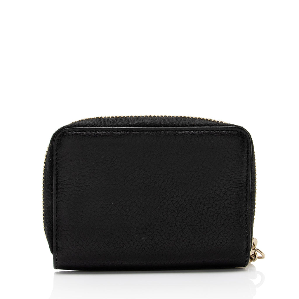 Gucci Leather Soho Compact Zip Around Wallet (SHF-VmdRHb)