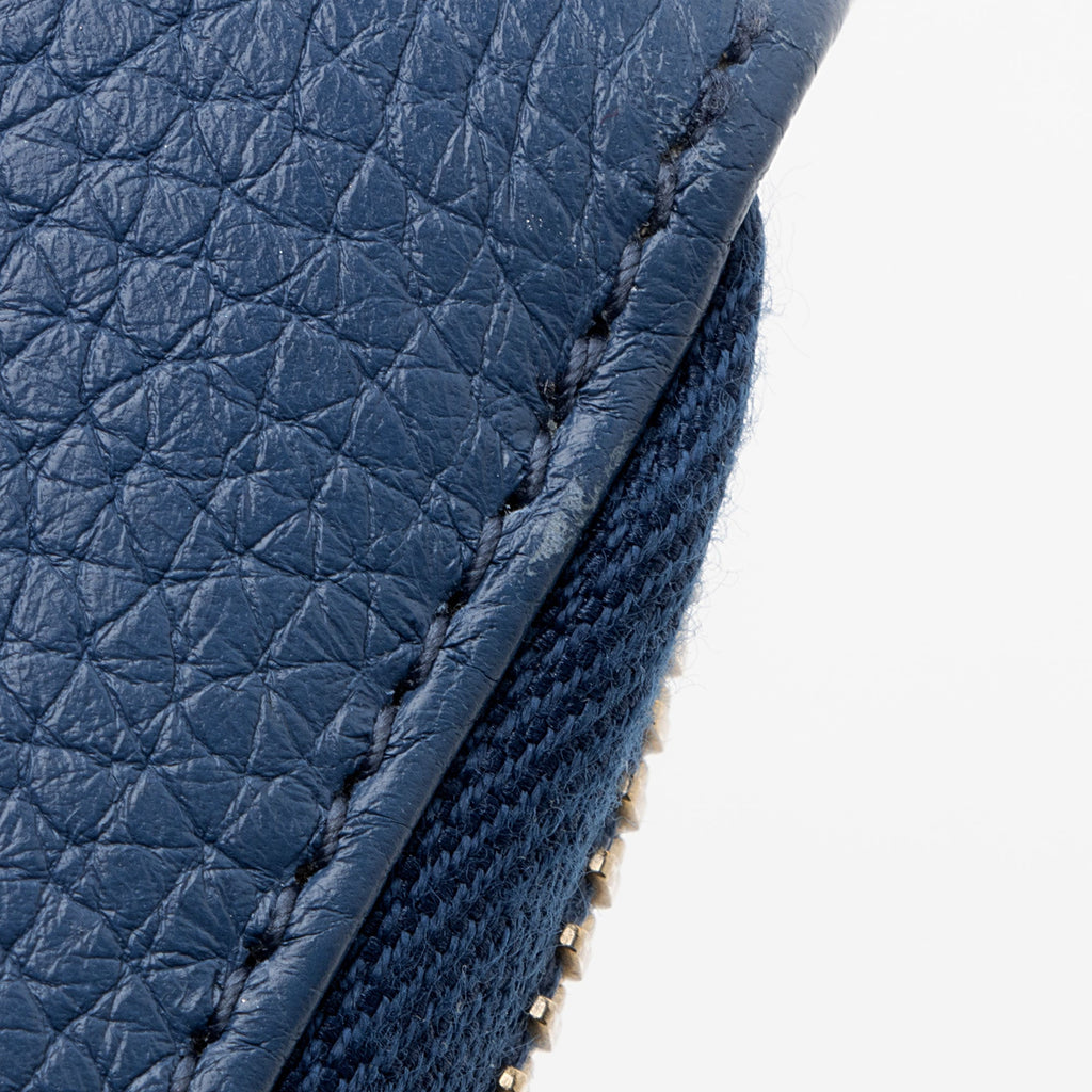 Gucci Leather Soho Compact Zip Around Wallet