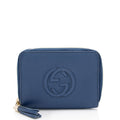 Gucci Leather Soho Compact Zip Around Wallet