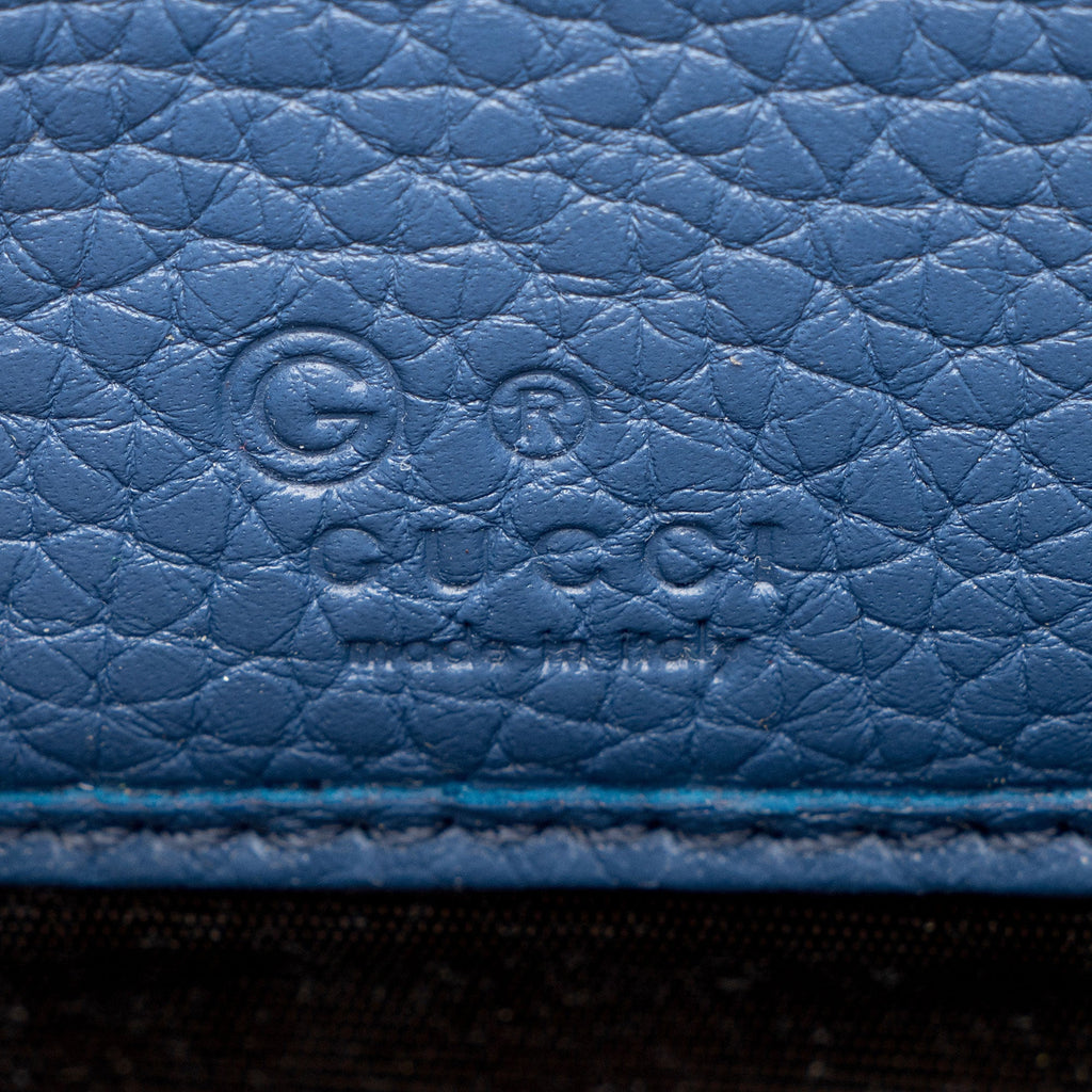 Gucci Leather Soho Compact Zip Around Wallet