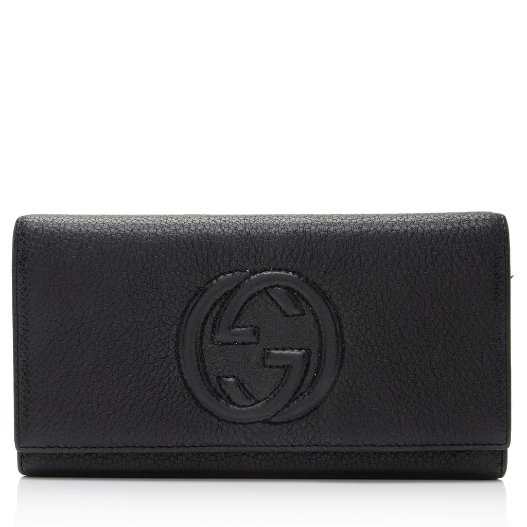 Gucci Leather Soho Continental Wallet - FINAL SALE (SHF-WW94IG)