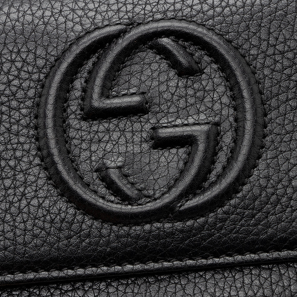 Gucci Leather Soho Continental Wallet (SHF-21799)