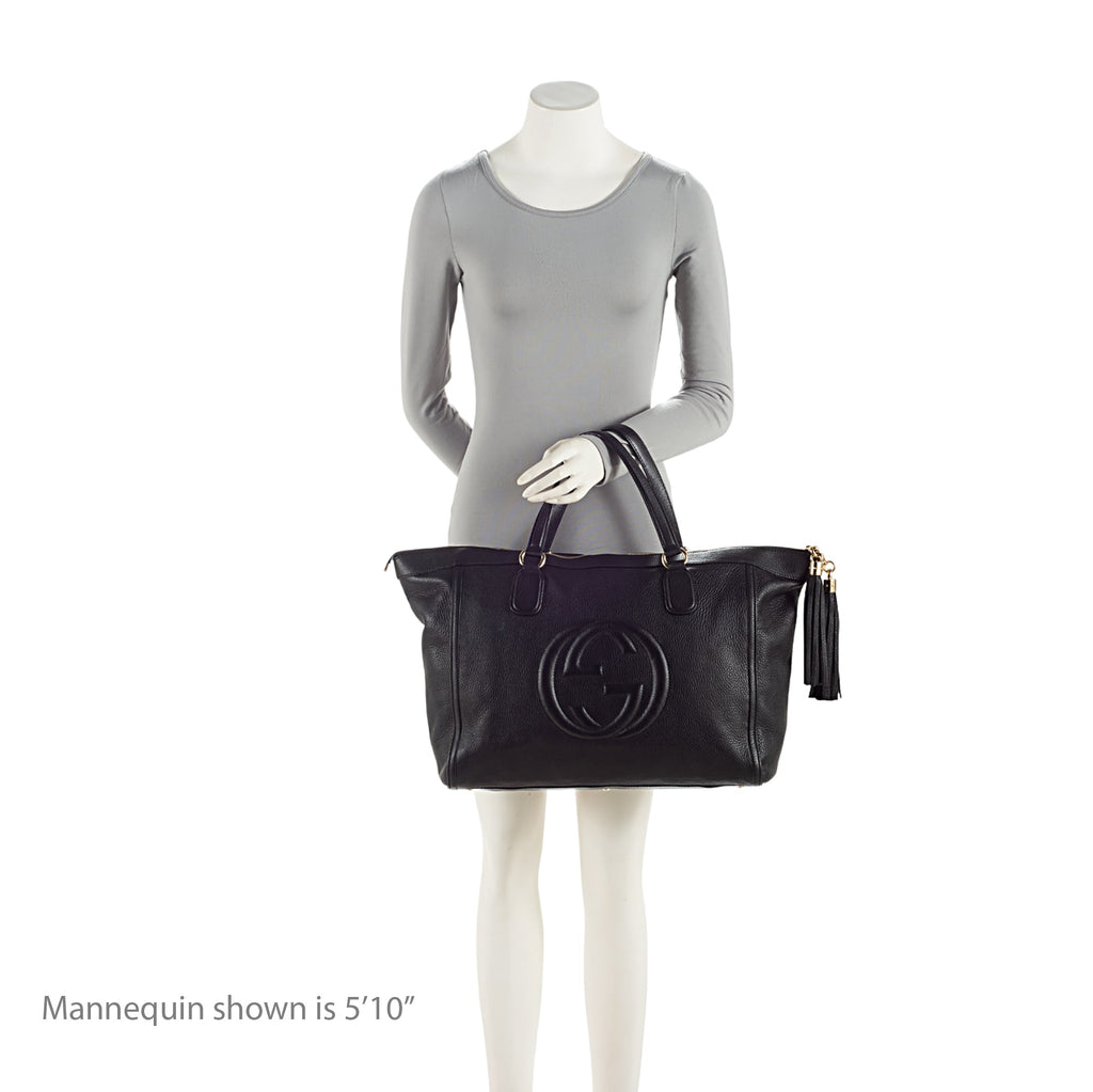 Gucci Leather Soho Large Zip Tote (SHF-3j2gH9)
