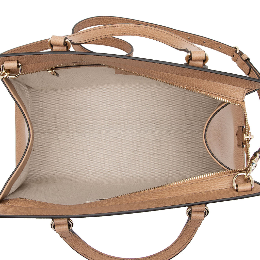 Gucci Leather Soho Medium Top Handle Satchel (SHF-auIjxm)