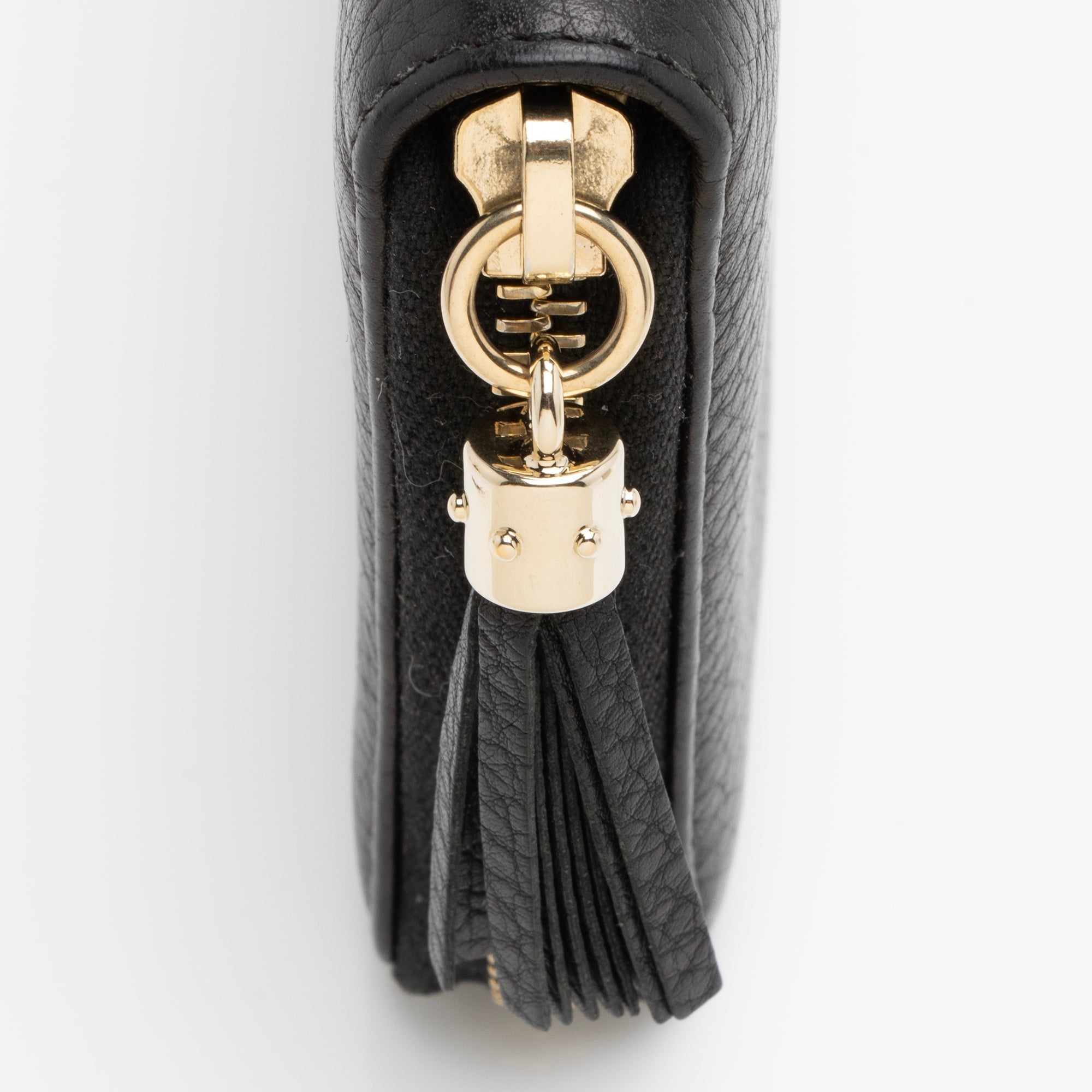 Gucci Leather Soho Medium Zip Around Wallet (SHF-23683)