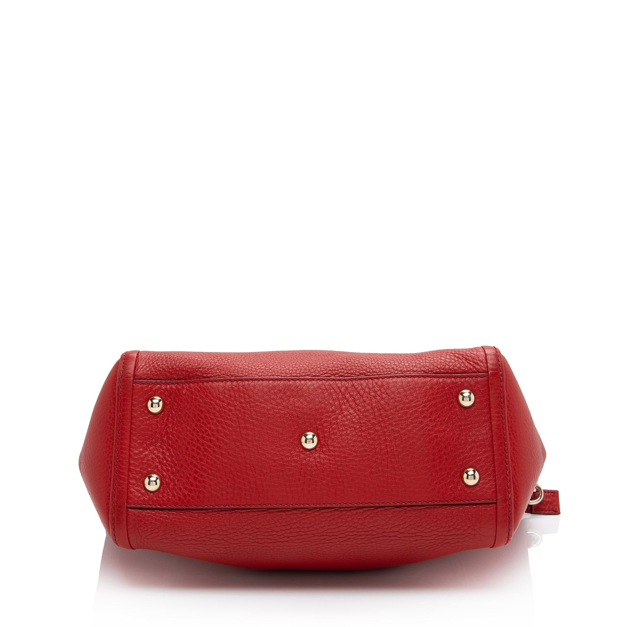 Gucci Leather Soho Top Handle Tote (SHF-CYGxPH)