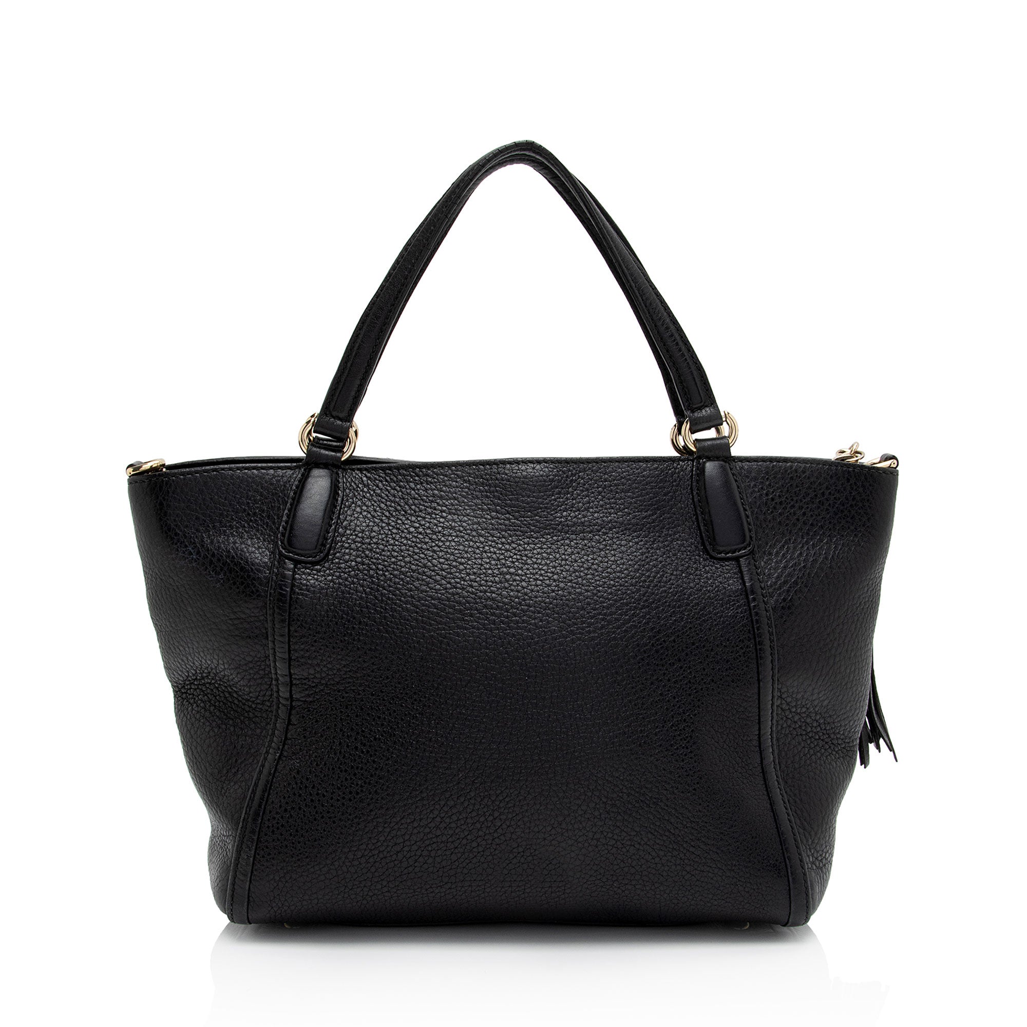 Gucci Leather Soho Top Handle (SHF-LCyvXT)