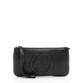 Gucci Leather Soho Wristlet (SHF-tCQd7D)