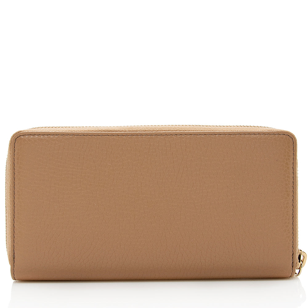Gucci Leather Soho Zip Around Wallet (SHF-19083)