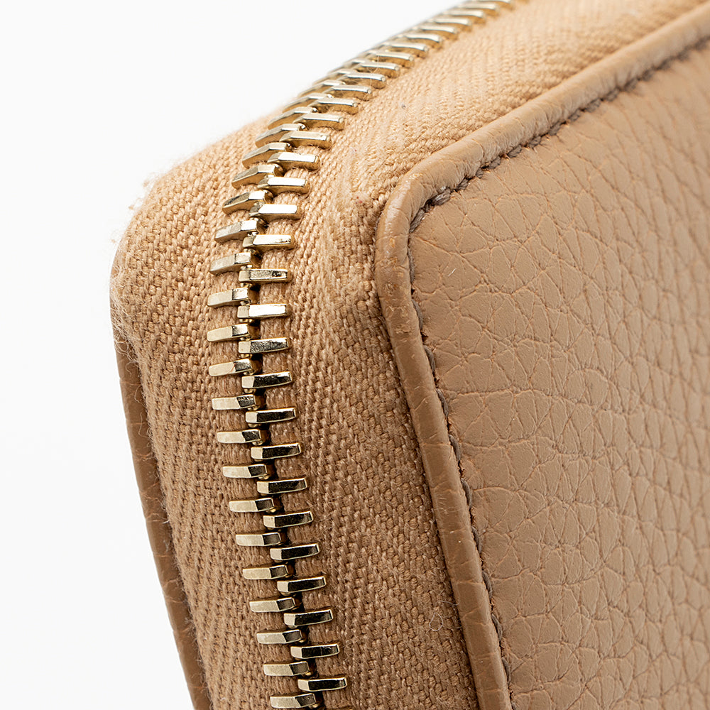 Gucci Leather Soho Zip Around Wallet (SHF-19083)