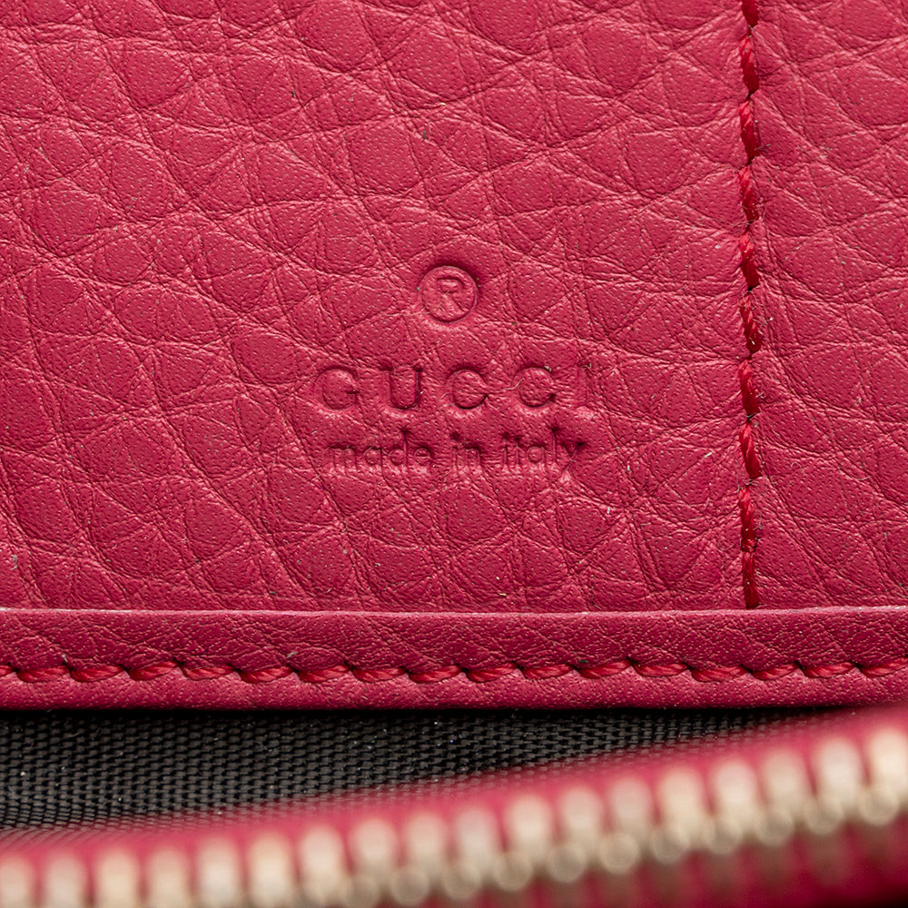 Gucci Leather Soho Zip Around Wallet (SHF-21318)
